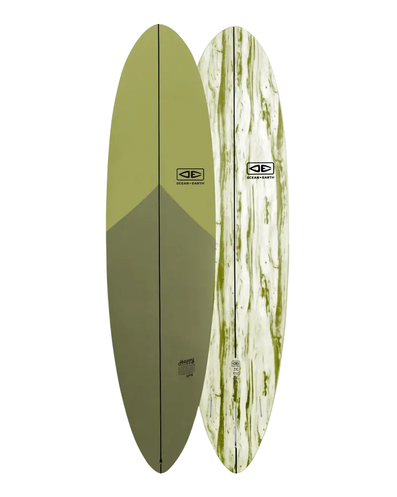 Happy Hour 7’6″ Beginner Softboard – Olive Design