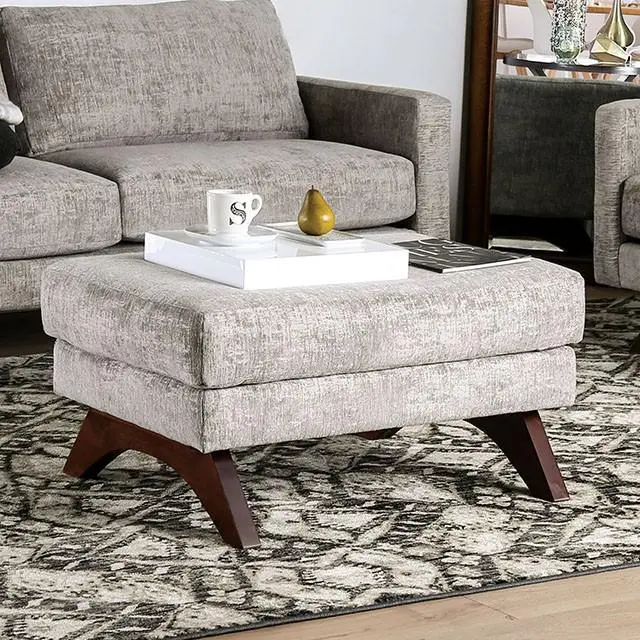 Harlech Coordinating Gray Ottoman