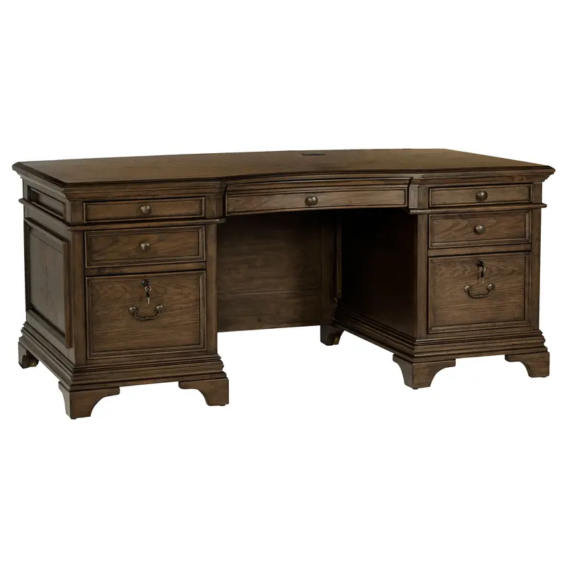 Hartshill Executive Workstation with Built-In Power Outlets