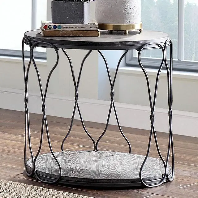 Hawdon Modern Gray End Table