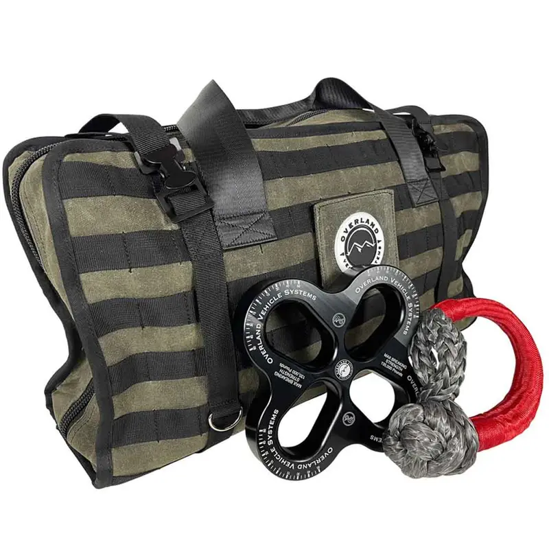 Heavy-Duty Recovery Gear Bag – #16 Waxed Canvas with Carry Handles and Straps