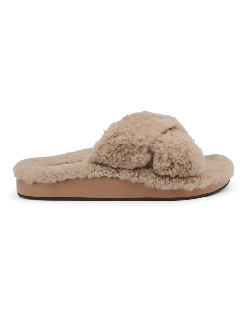 Hila Heu Tan Leather Slipper