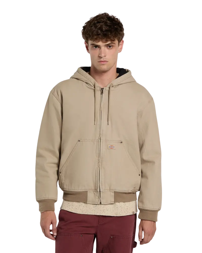 Hilham Desert Sand Hooded Canvas Jacket