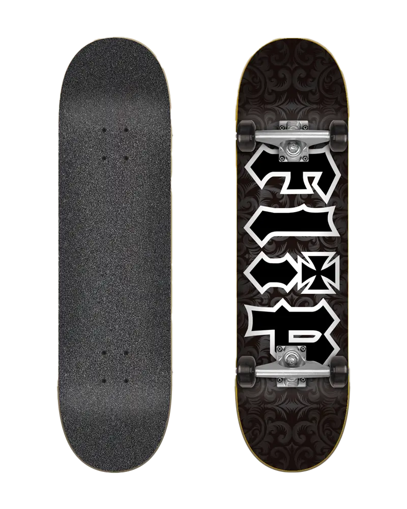 HKD Gothic 31.85″ Complete Skateboard – Matte Black
