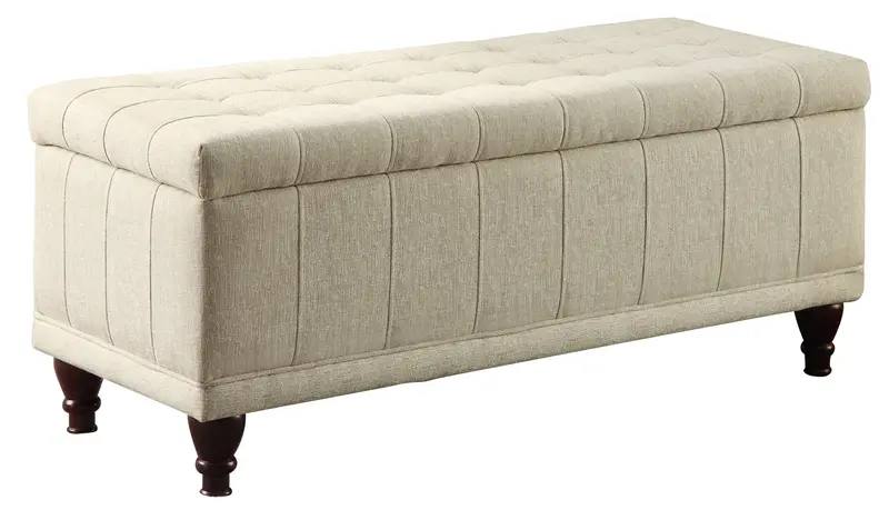 Homelegance Afton Cream Lift-Top Storage Bench – 4730NF