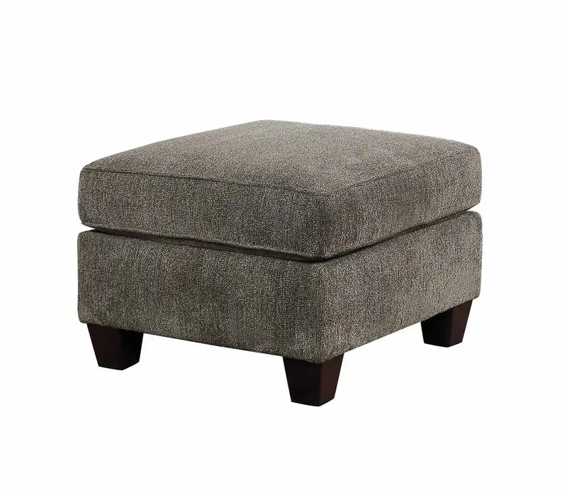 Homelegance Alain Matching Ottoman – Warm Brown-Gray Upholstery (Model 8225-4)