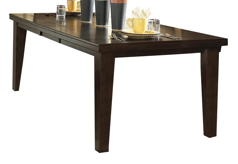 Homelegance Ameillia Dark Oak Extension Dining Table – Rectangular, Expandable Design 586-82