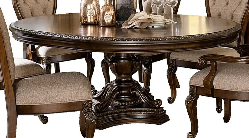 Homelegance Bonaventure Park Cherry Oval Dining Table – Model 1935-76