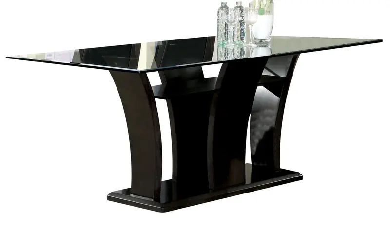 Homelegance Daisy Espresso Rectangular Dining Table – Rustic Contemporary Design