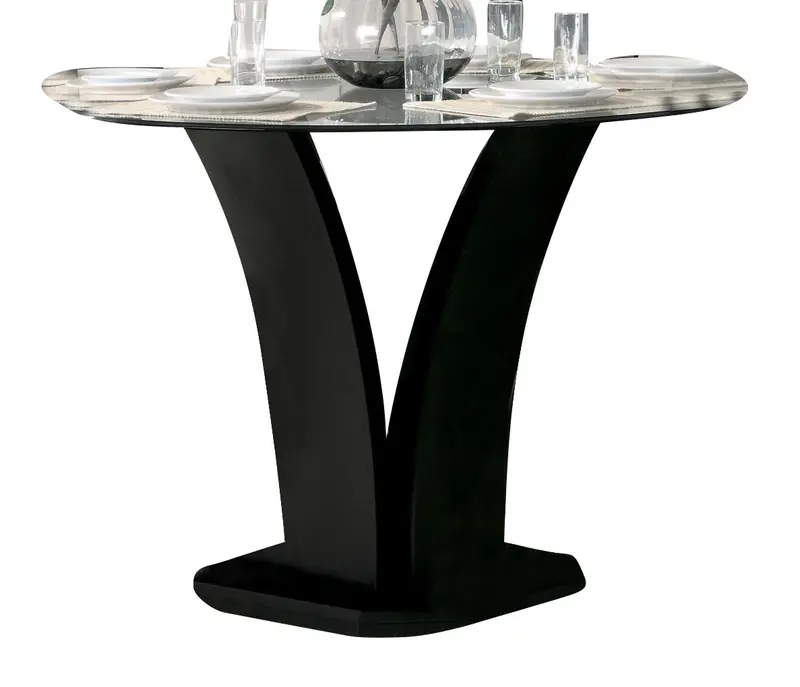 Homelegance Daisy Espresso Round Counter Height Table – Casual Bar-Style Surface