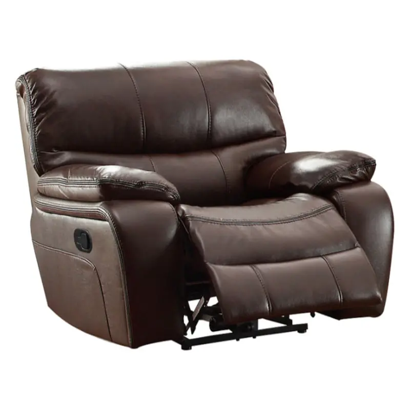 Homelegance Pecos Dark Brown Glider Recliner Chair – 8480BRW-1