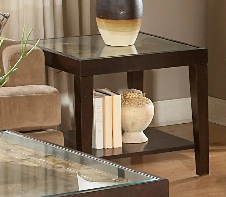 Homelegance Vincent Espresso End Table (Model 3299-04)