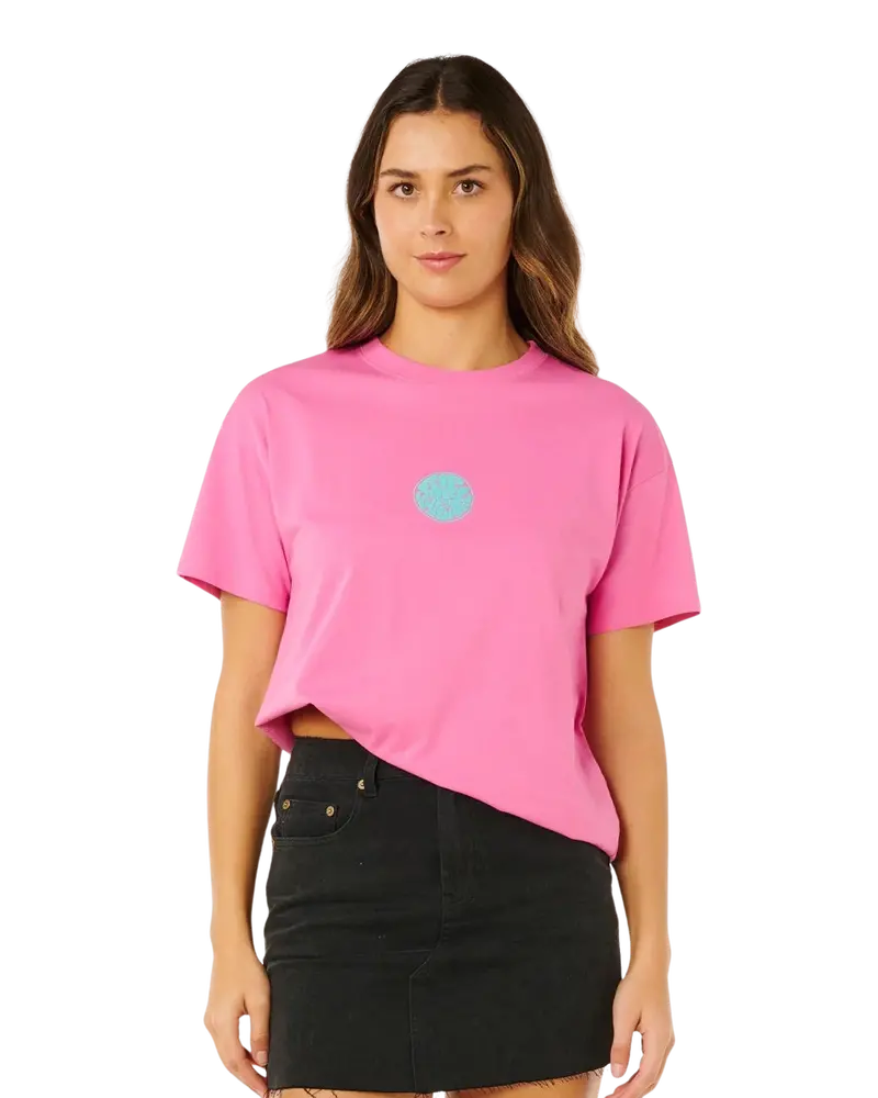 Icons of Surf Graphic Tee – Super Pink