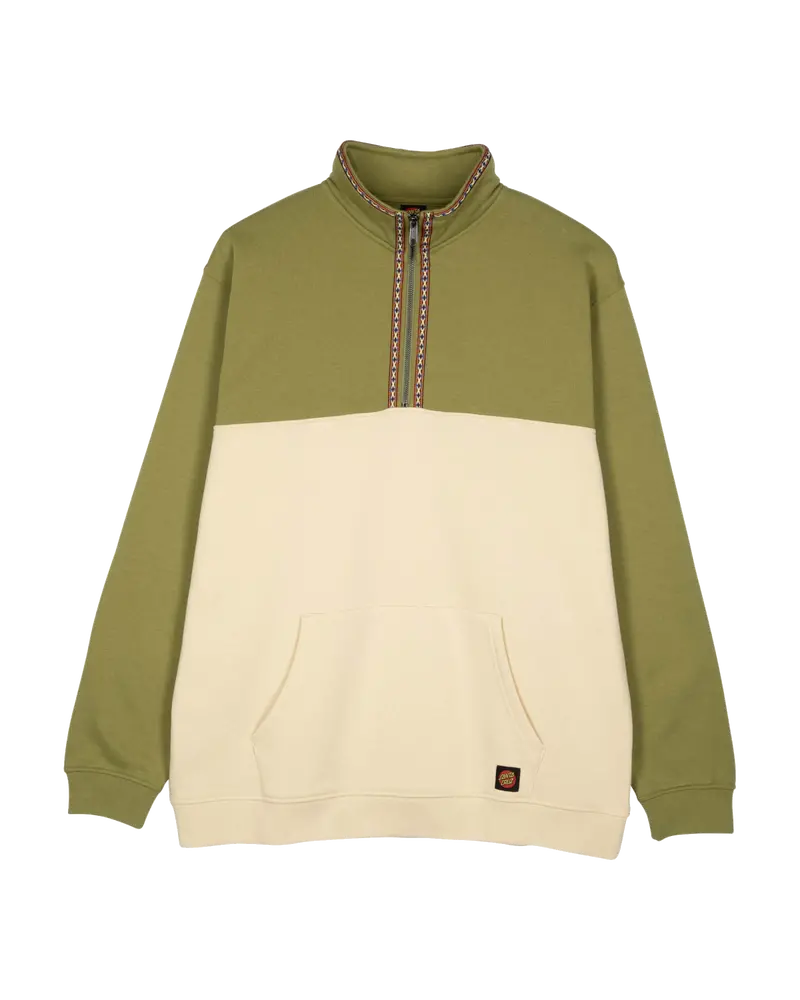 Iguana and Blond Wood Camper 1/4-Zip Fleece Jacket