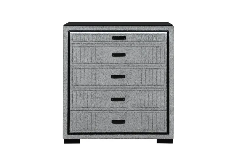 ISABELLA Grey LED Chest of Drawers