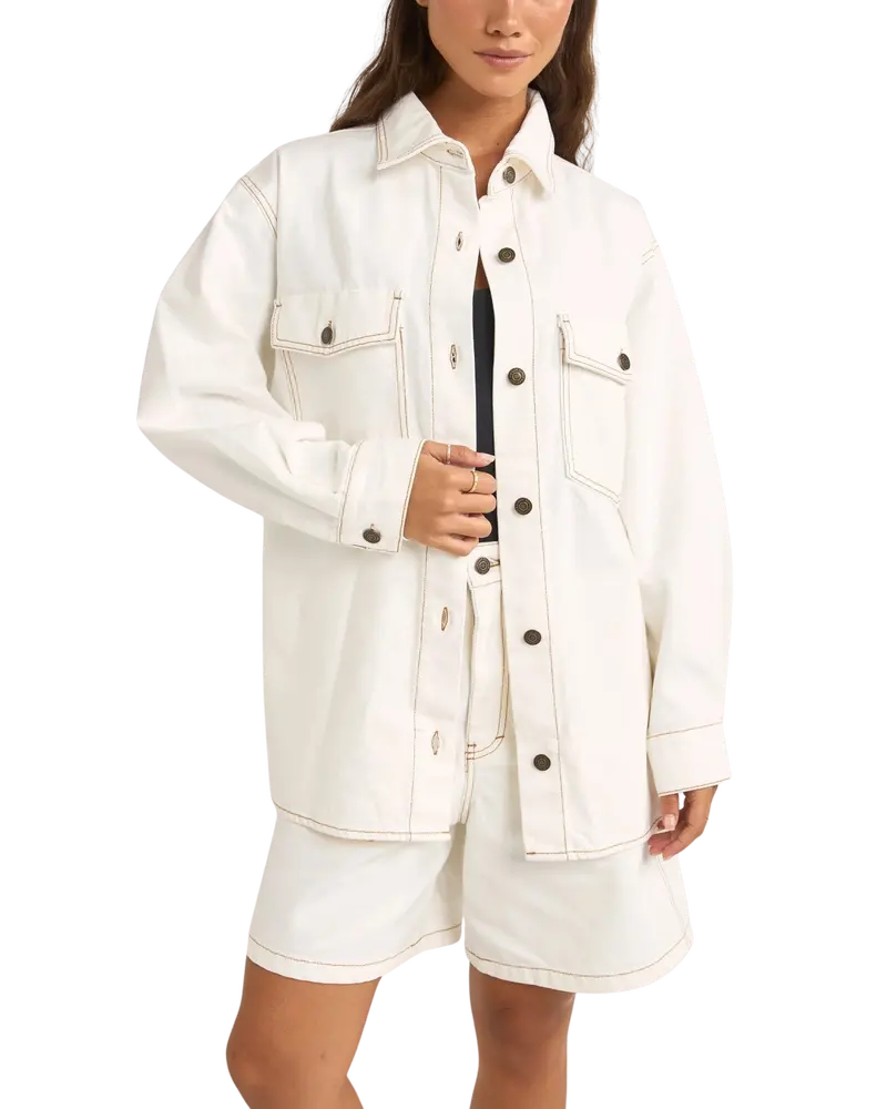 Ivory Camilla Oversized Tailored Jacket