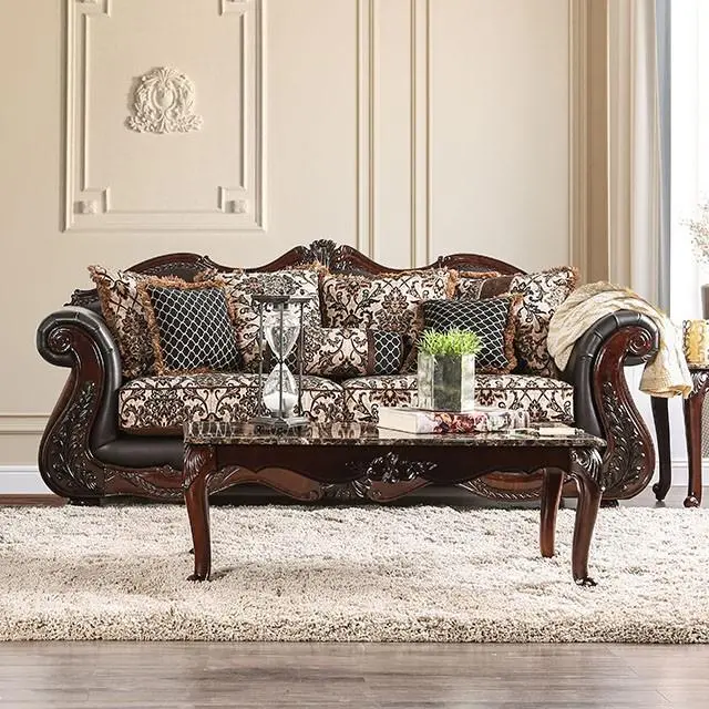 Jamael Brown and Espresso Sofa – Upholstered Seating