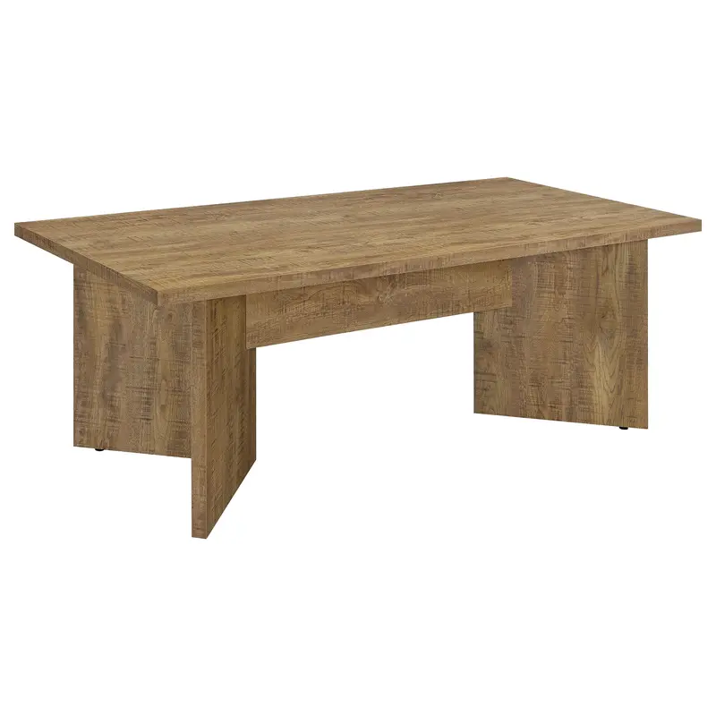 Jamestown Farmhouse Dining Table – Reclaimed Wood Look with Plank Top