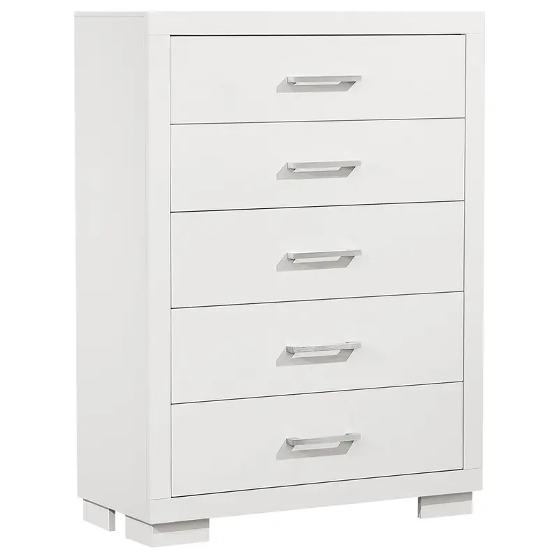 Jessica Tall Chest of Drawers – Vertical Storage with Modern Hardware