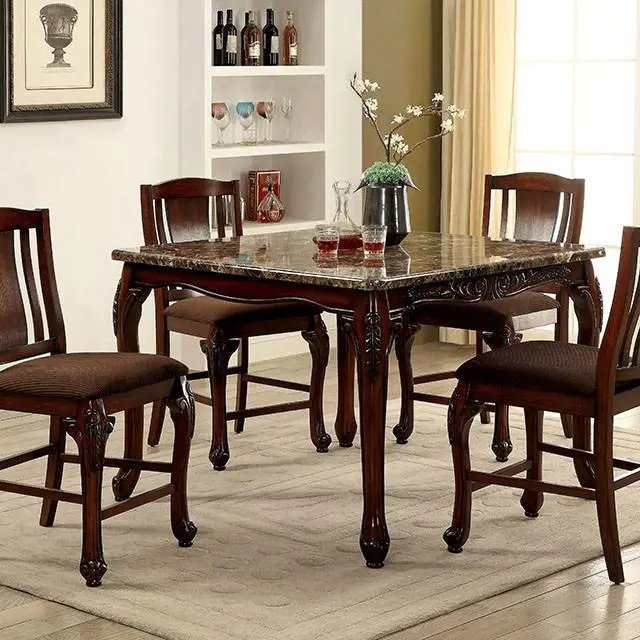 JOHANNESBURG Brown Cherry Counter Height Dining Table