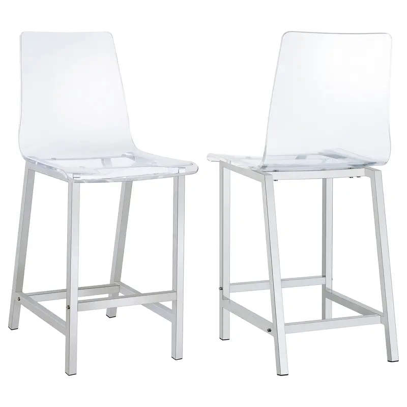 Juelia Counter Height Chair – Upholstered Seat & Footrest