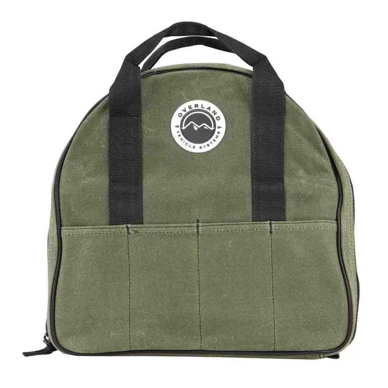 Jumper Cable Carry Bag – #16 Waxed Canvas with Secure Closure