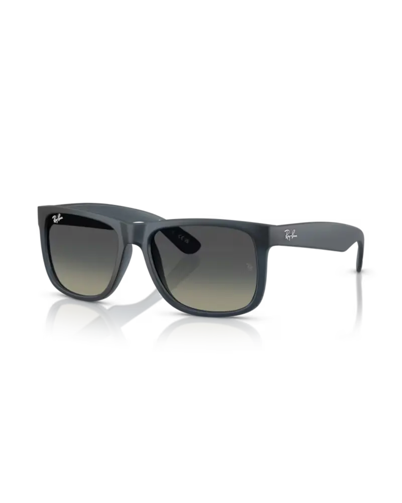 Justin Classic Sunglasses – Polished Blue Rubber Frame, Lightweight Fit