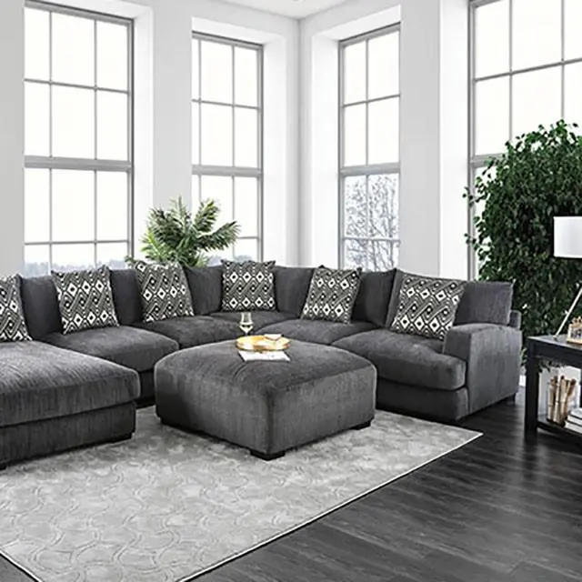 Kaylee Gray U-Sectional Sofa with Chaise