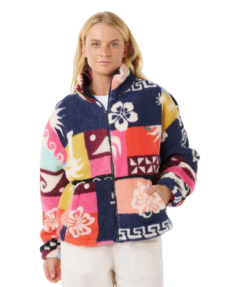 Keepsakes from Waikiki Multi-Color Polar Fleece Jacket