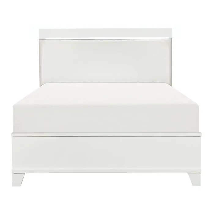 Kerren White Full Platform Bed – Space-Saving Modern Sleep System