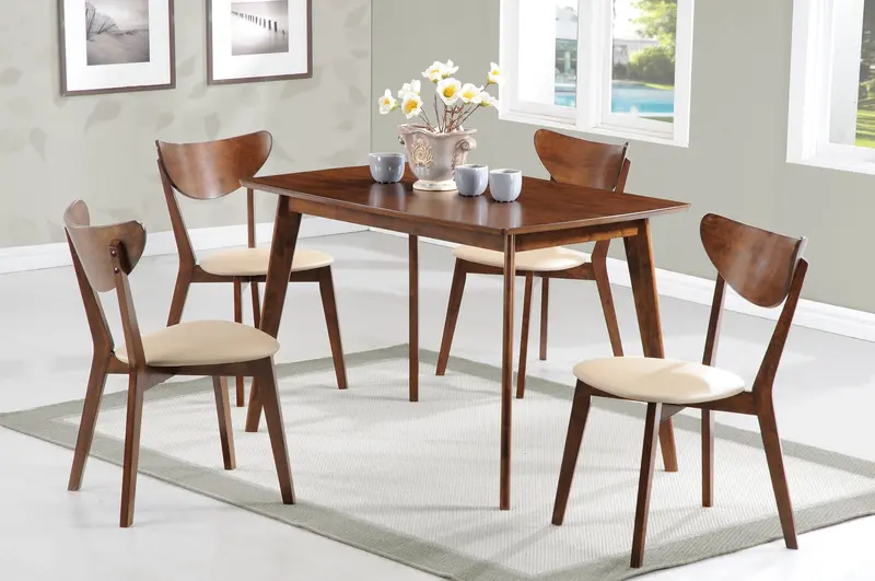 Kersey Industrial Dining Set – Metal & Wood Combination