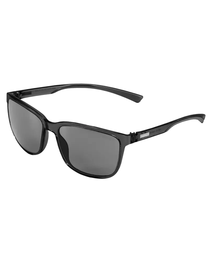 Komo Sunglasses – Matte Cry Black Frame with Smoke Flash Mirror Lens