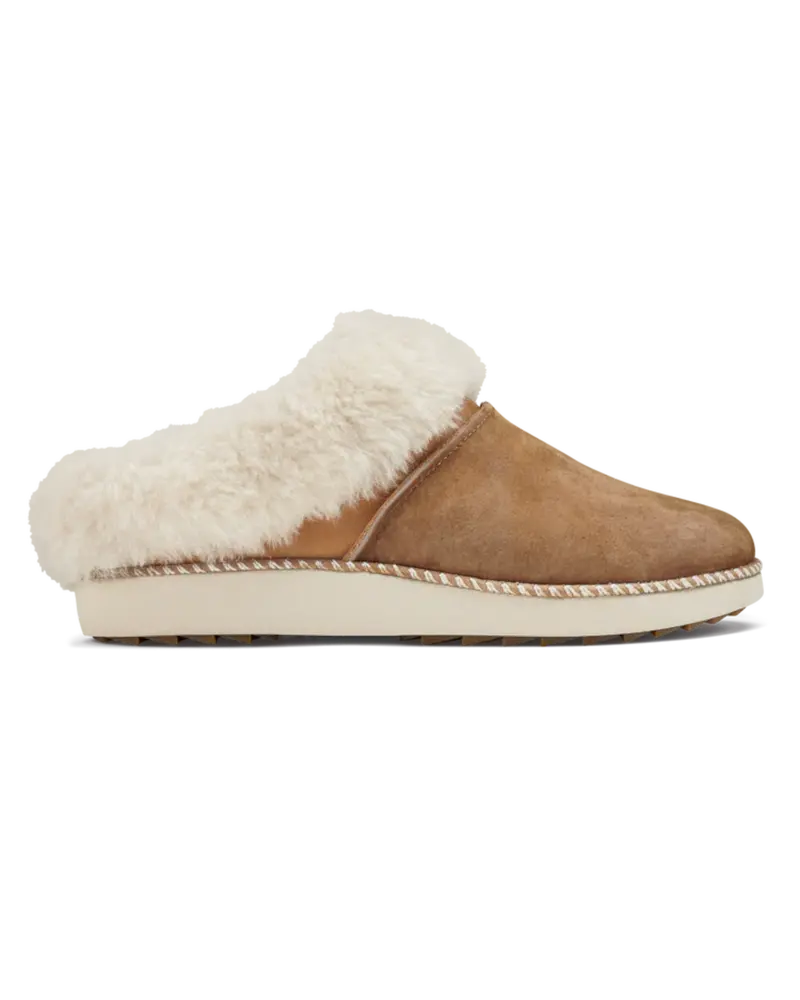 Kuʻi Tan and Bone Woven Slipper