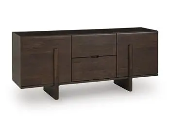 Kydler Modern Accent Cabinet with Glass Doors