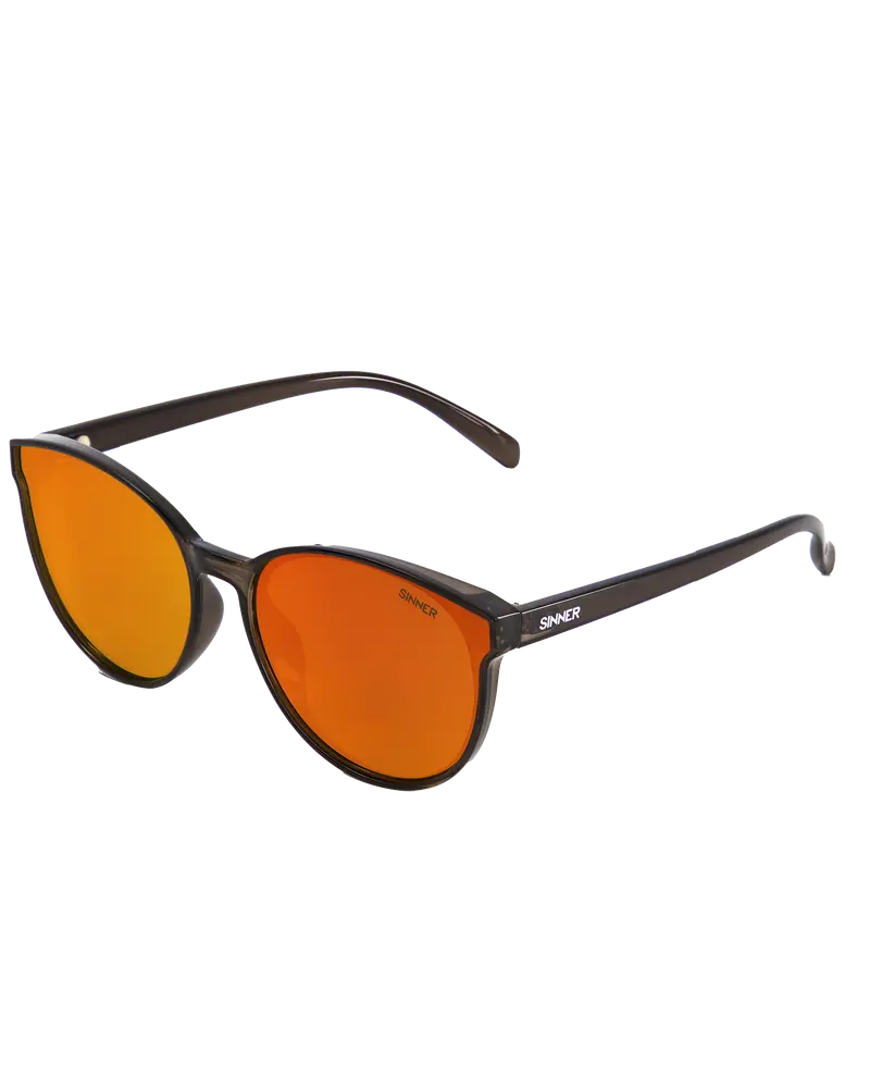 Kyoto Polarized Sunglasses – Shiny Dark Brown Frame with Orange Oil Lens