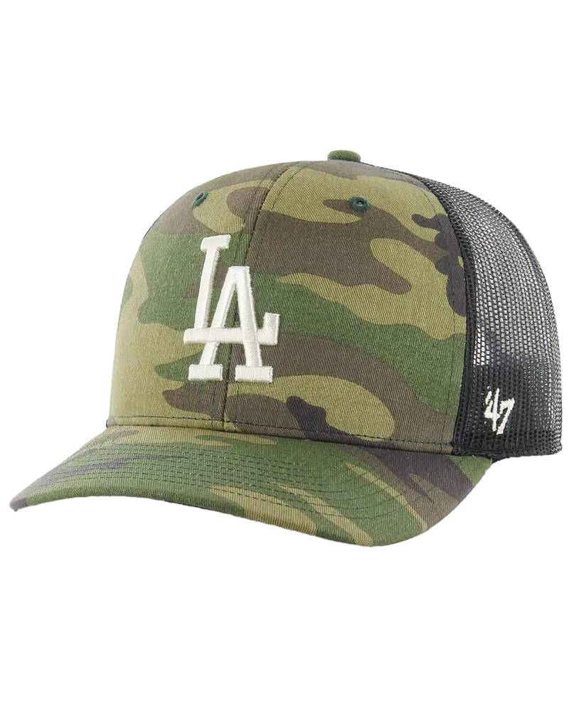 LA Dodgers Branson Trucker Hat – Camo Pattern
