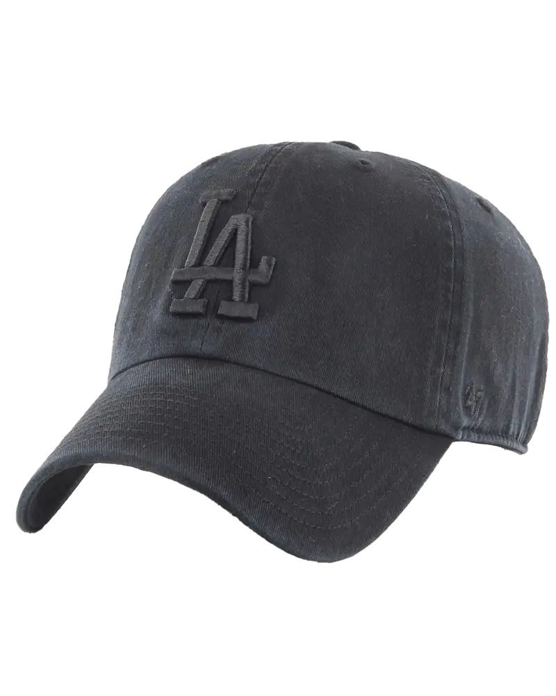 LA Dodgers Clean Up Cap – Solid Black