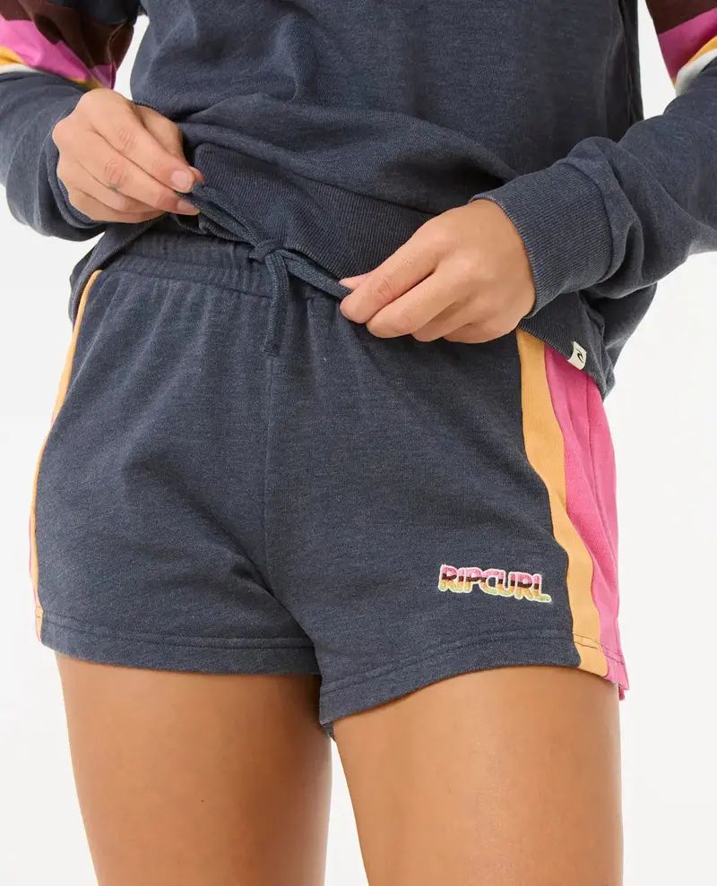 Las Dalias Navy Colourblock Walkshorts