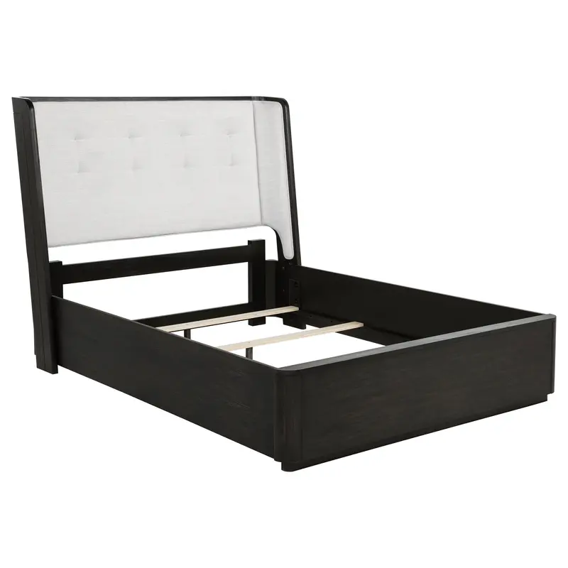 Leandro Wingback Platform Bed
