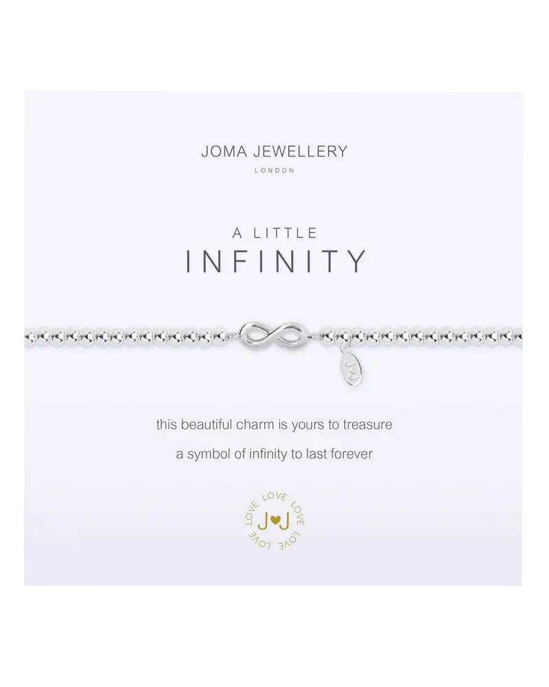 Leather & Silver Infinity Symbol Bracelet