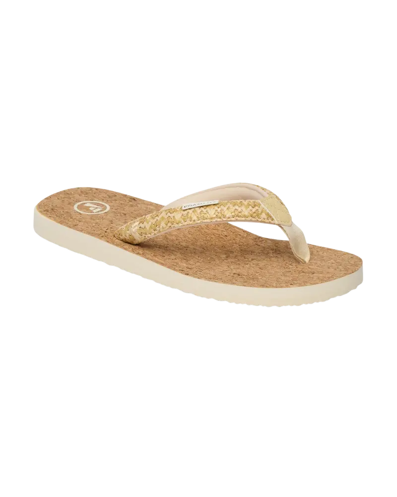 Light Beige Vayla Flip Flops – Soft EVA Comfort Sandals