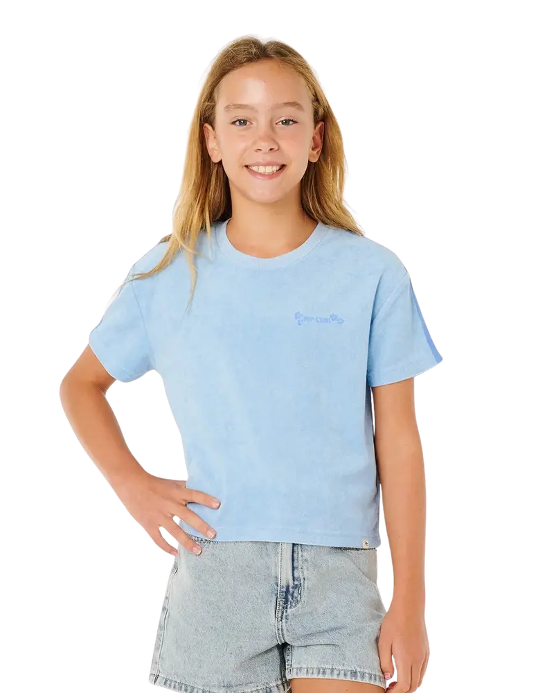 Light Blue Girls’ Terry Cotton Sunshine Squad T-Shirt