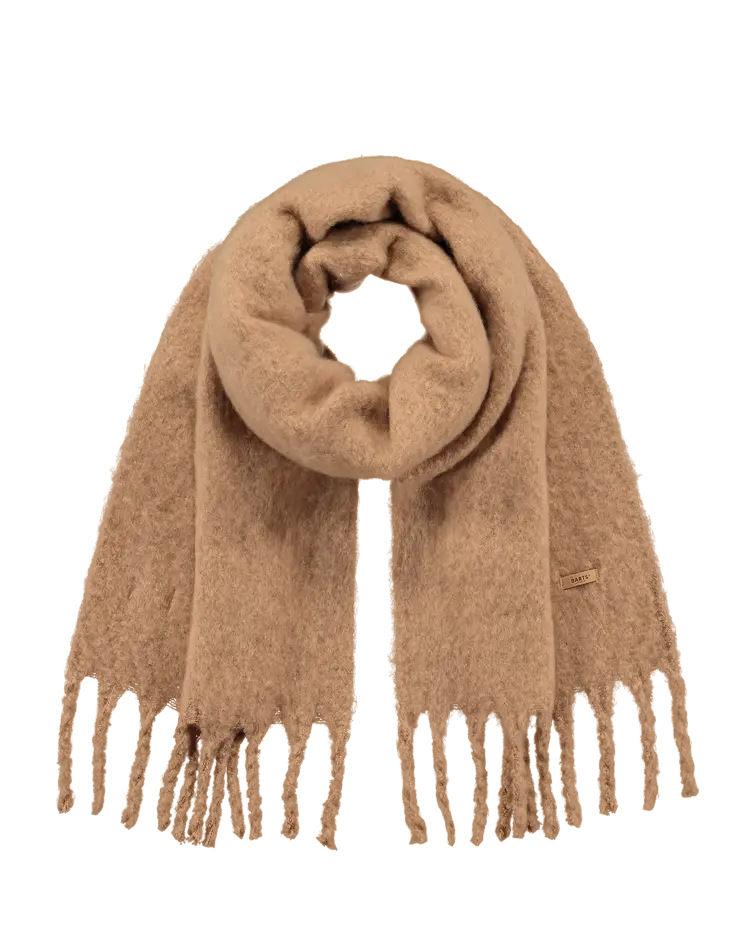 Light Brown Fyone Textured Scarf