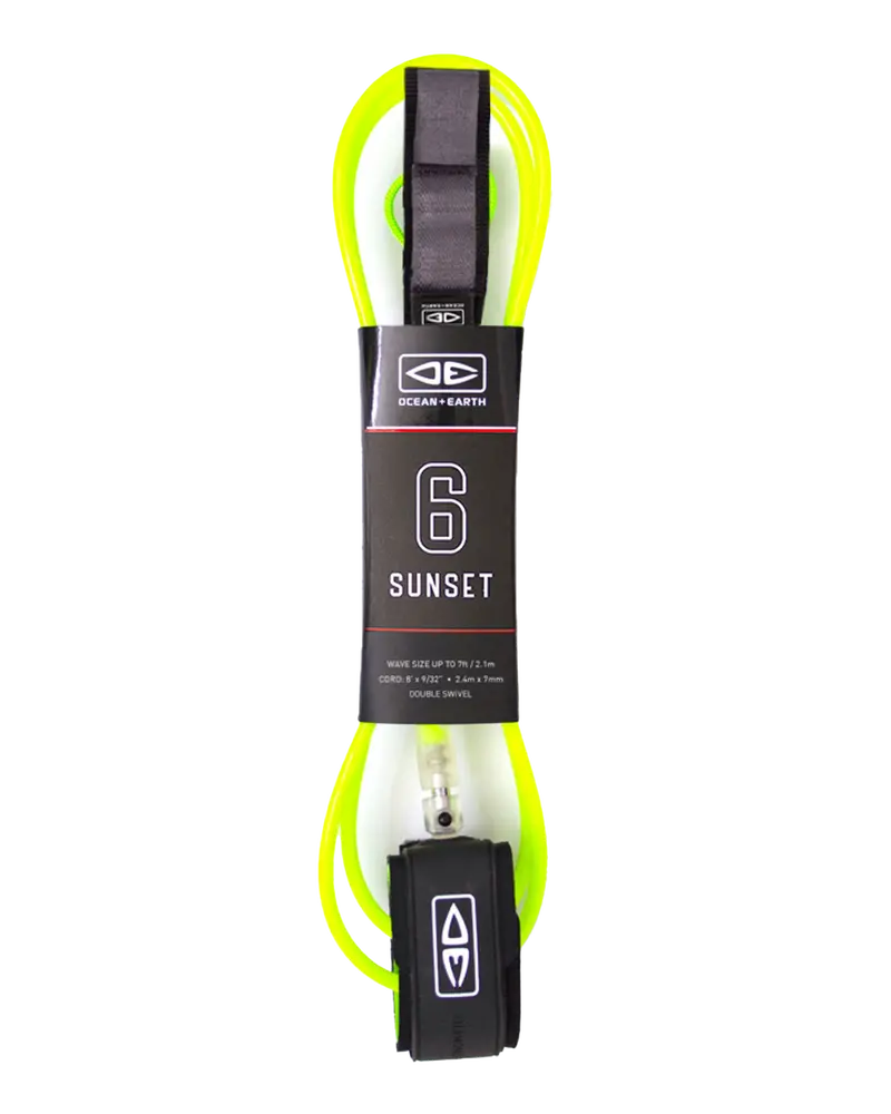 Lime Sunset Series Surf Leash
