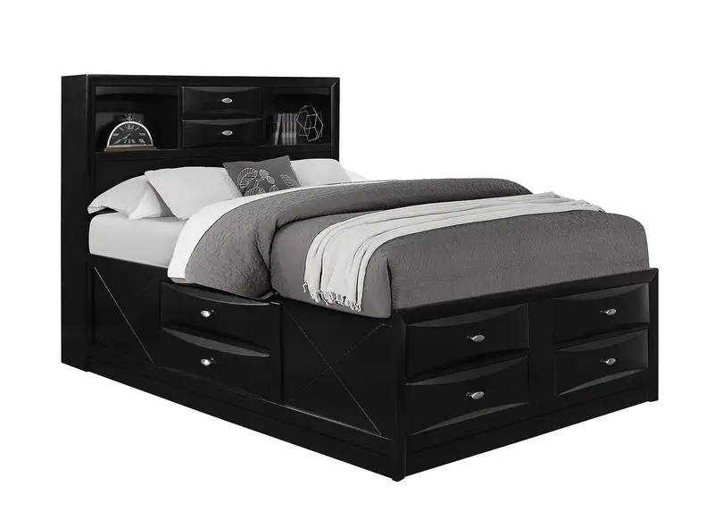 Linda Black Full Bed Frame – Sleek Modern Design