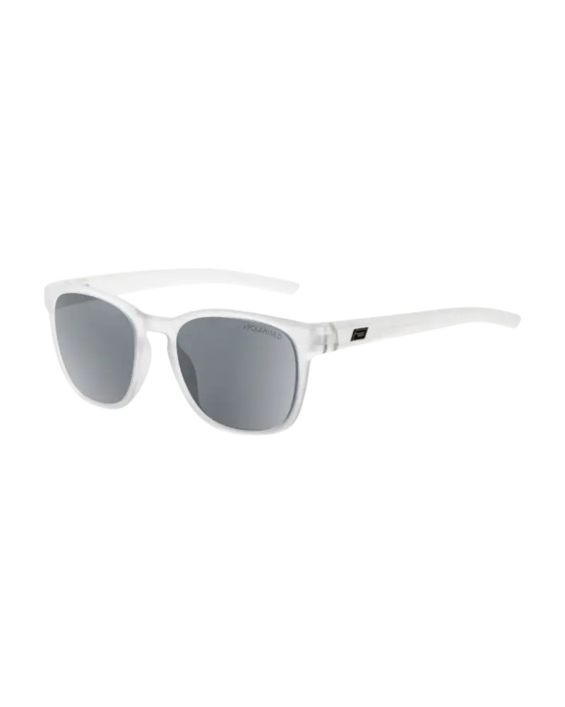 Lit Polarized Sunglasses – Crystal Grey Frame with Grey Lenses