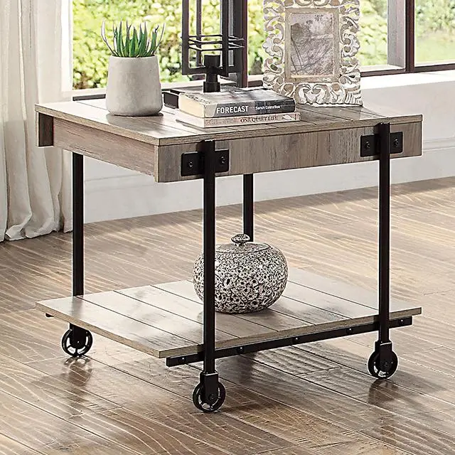 LOBB Natural-Tone End Table – Compact Accent Piece