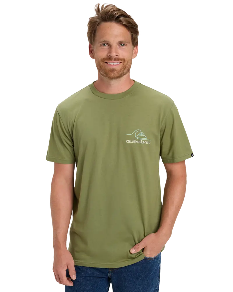 Loden Green Light Waves Art T-Shirt