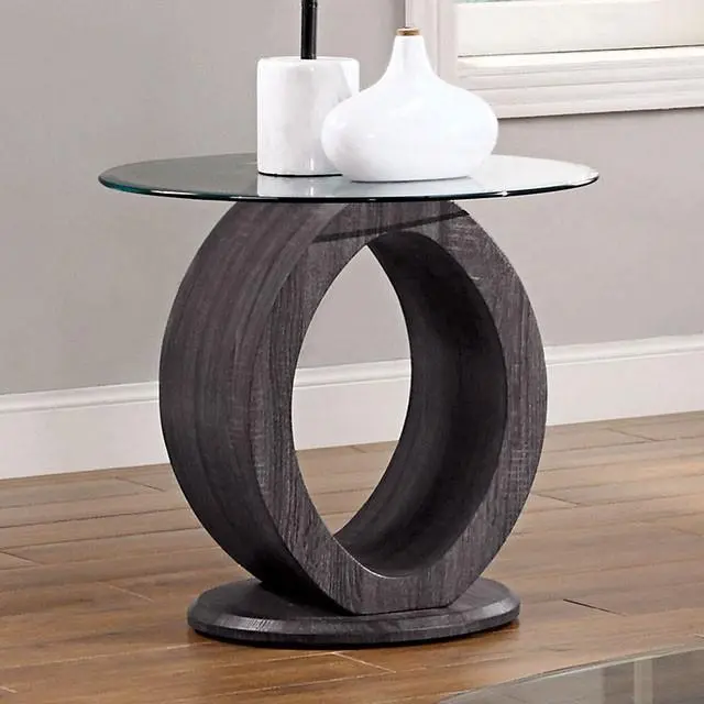 Lodia Gray Modern End Table