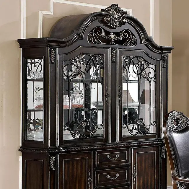 Lombardy Buffet Cabinet with Hutch Storage